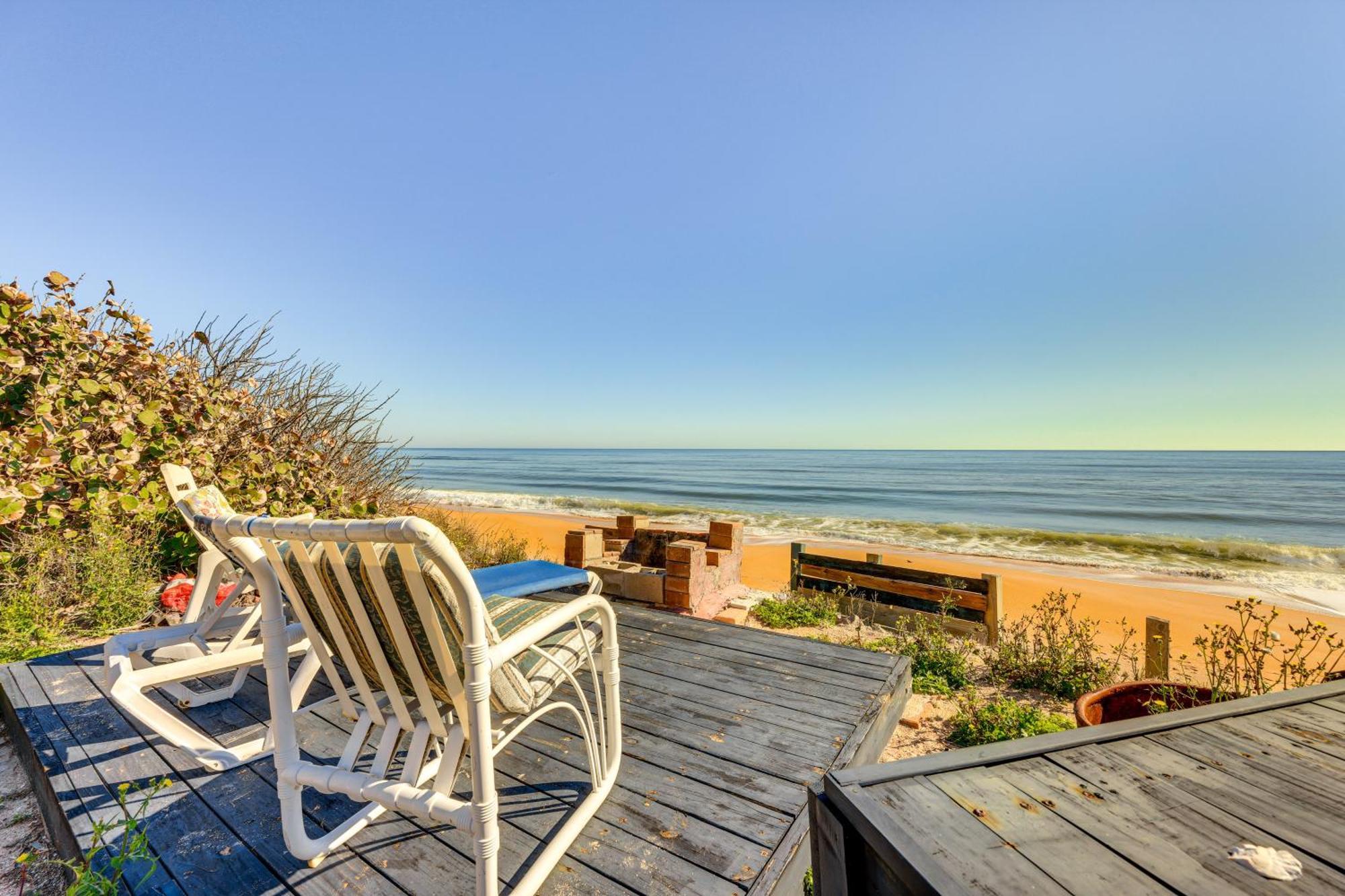 Oceanfront Oasis In Flagler Beach With Deck And Views! Exterior foto